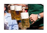 Bei Ammer wird das Bier noch traditionell aus dem Holzfass gezapft. Ausgeschenkt wird Wiesn-Edelstoff von Augustiner, der ältesten Brauerei Münchens. 
