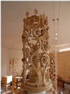 Lebensbaum mit Filigrankugeln aus Zirbenholz