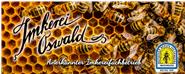 Bienen auf Bienenwabe mit dem Logo des DBIB (Deutscher Berufsimkerbund bzw. Deutscher Berufs- und Erwerbsimkerbund. 
Die Imkerei Oswald ist ein vom DBIB anerkannter Imkerei-Fachbetrieb.